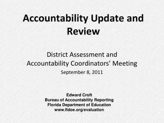 Accountability Update and Review