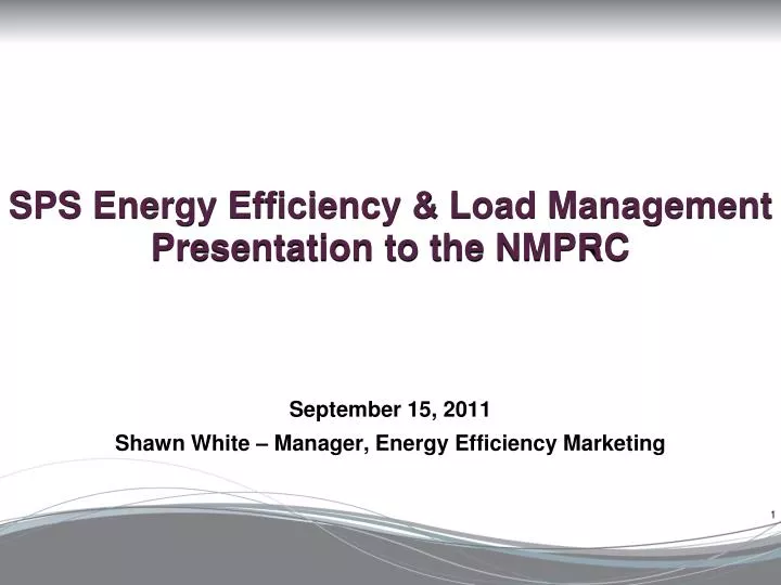 sps energy efficiency load management presentation to the nmprc