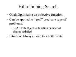 Hill-climbing Search
