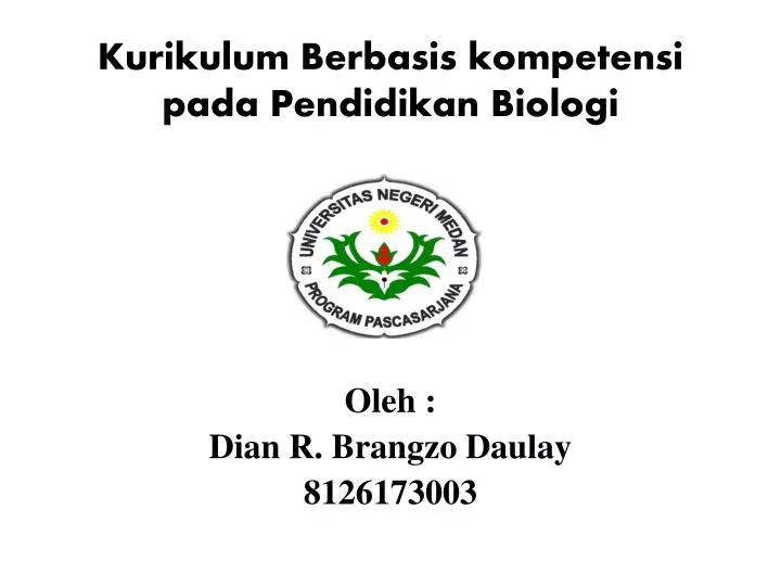 kurikulum berbasis kompetensi pada pendidikan biologi