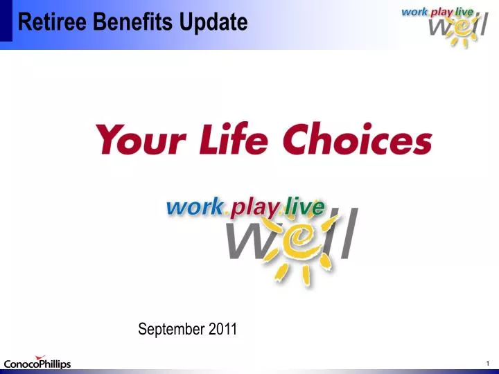 retiree benefits update