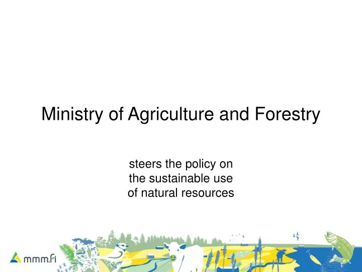 ministry of agriculture and forestry