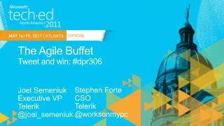 The Agile Buffet Tweet and win: #dpr306