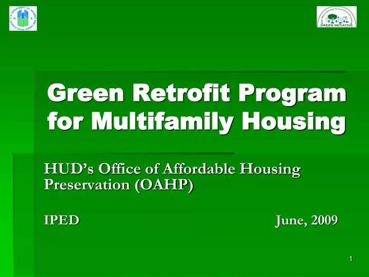 green retrofit program for multifamily housing