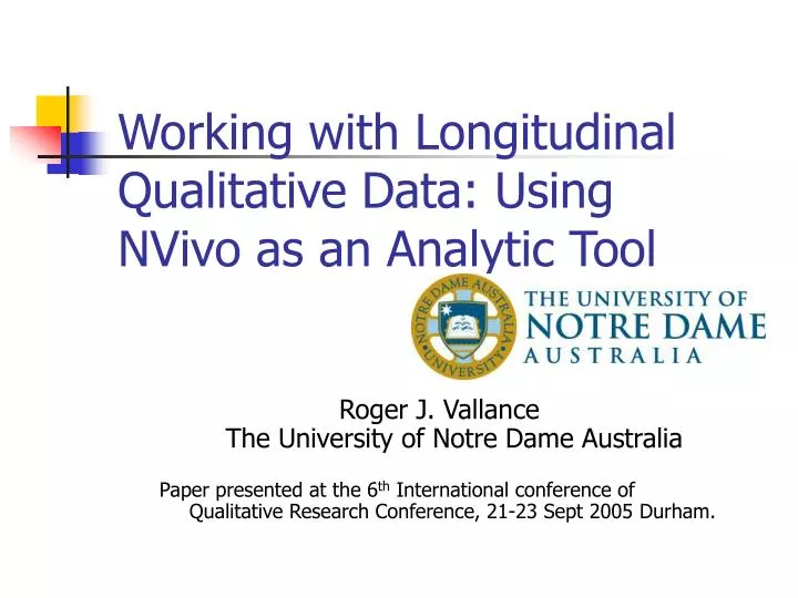working with longitudinal qualitative data using nvivo as an analytic tool