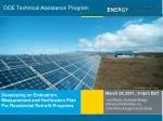 DOE Technical Assistance Program - slide 1