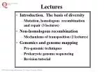 Lectures - slide 1