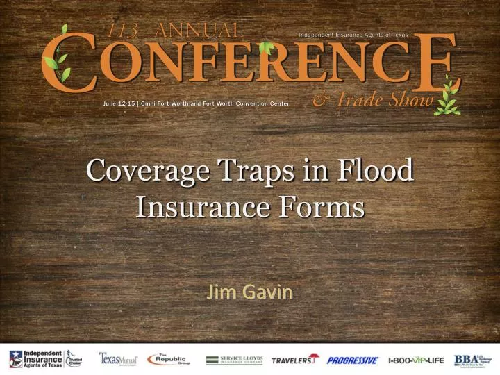 coverage traps in flood insurance forms
