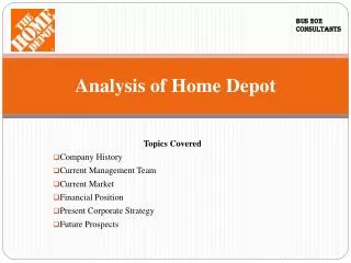 Analysis of Home Depot
