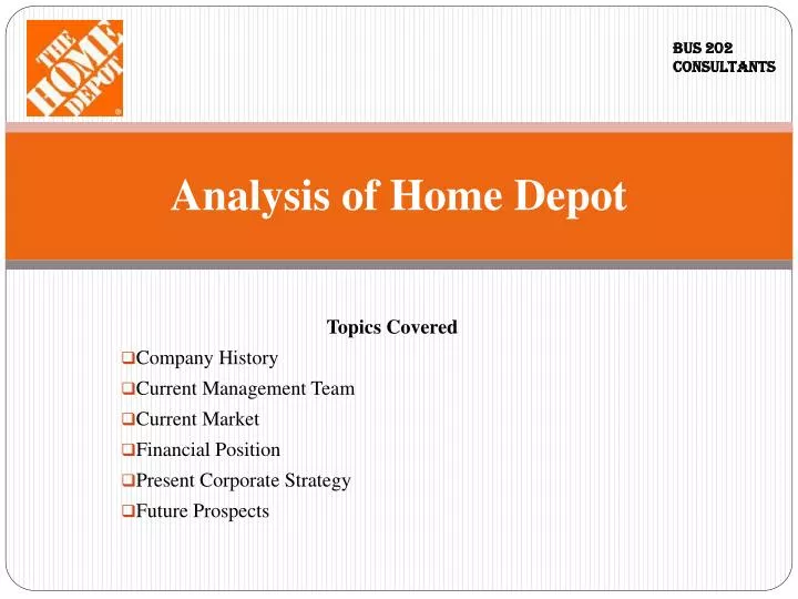 analysis of home depot
