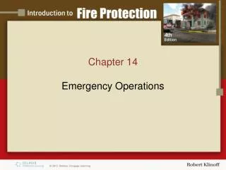 Chapter 14 Emergency Operations
