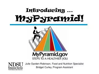Introducing … MyPyramid!