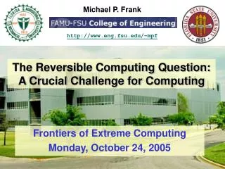 The Reversible Computing Question: A Crucial Challenge for Computing