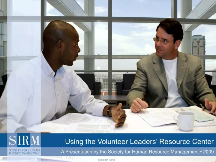 using the volunteer leaders resource center
