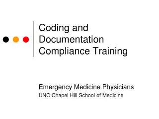 Coding and Documentation Compliance Training