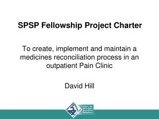 SPSP Fellowship Project Charter