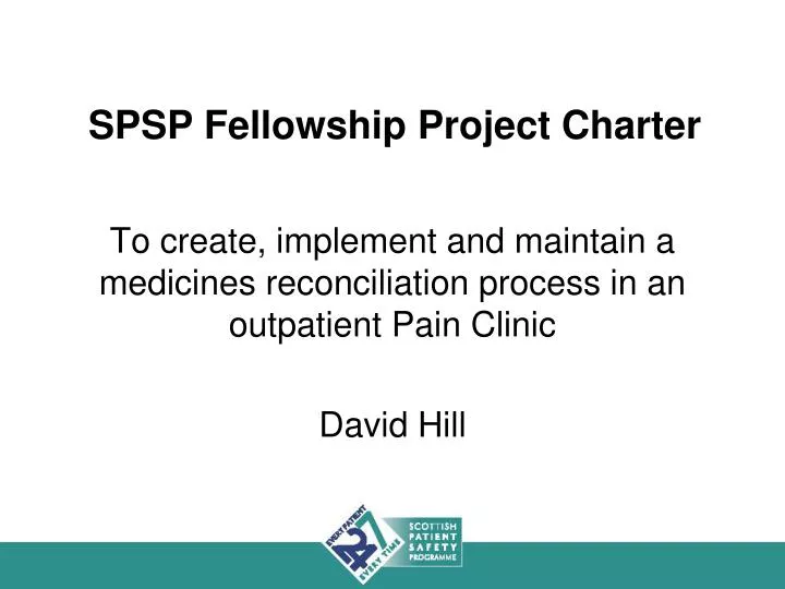 spsp fellowship project charter