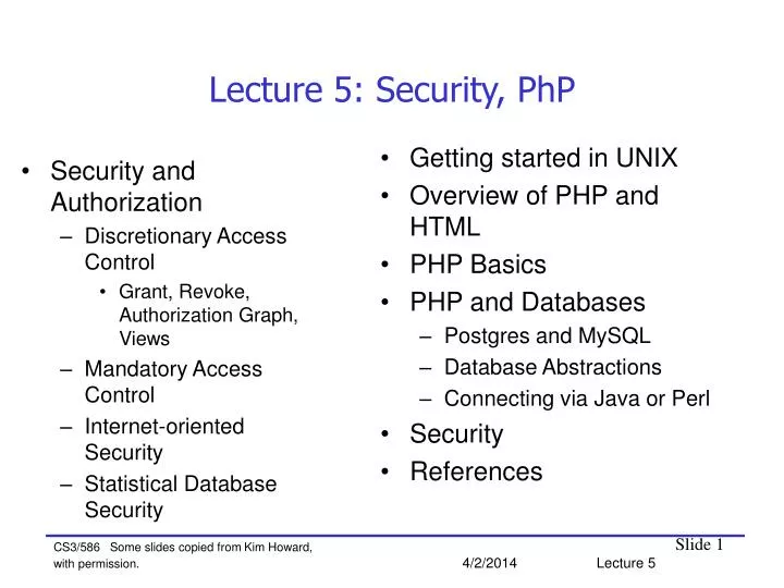 lecture 5 security php