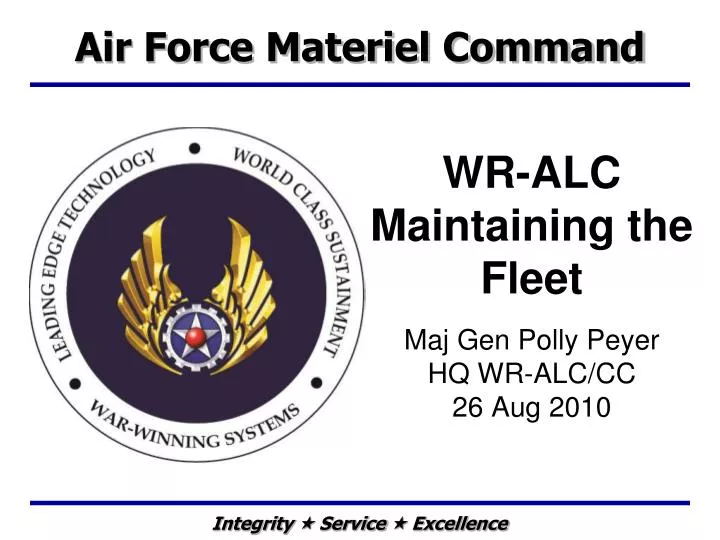 wr alc maintaining the fleet