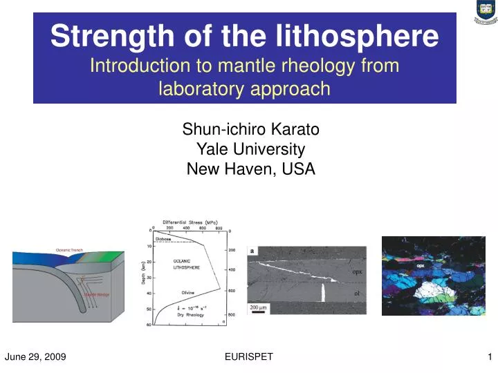 strength of the lithosphere introduction to mantle rheology from laboratory approach