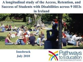 A longitudinal study of the Access, Retention, and Success of Students with Disabilities across 9 HEIs in Ireland
