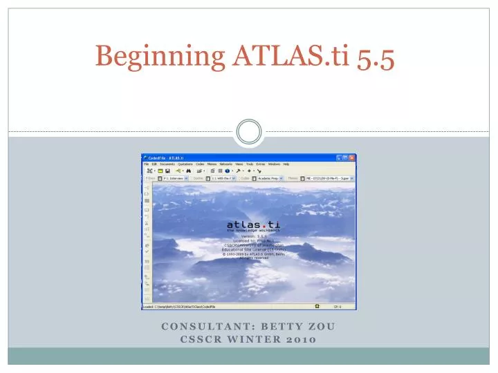 beginning atlas ti 5 5