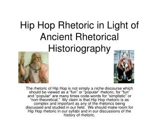 Hip Hop Rhetoric in Light of Ancient Rhetorical Historiography