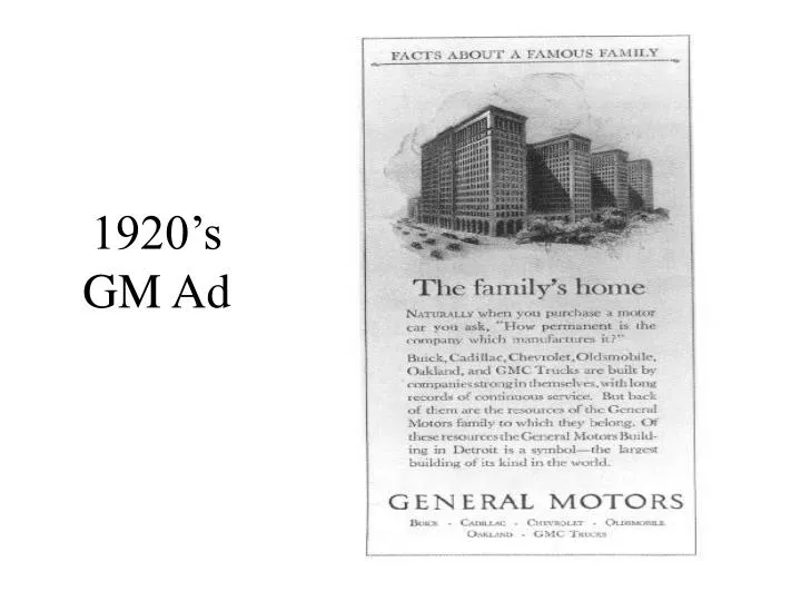 1920 s gm ad