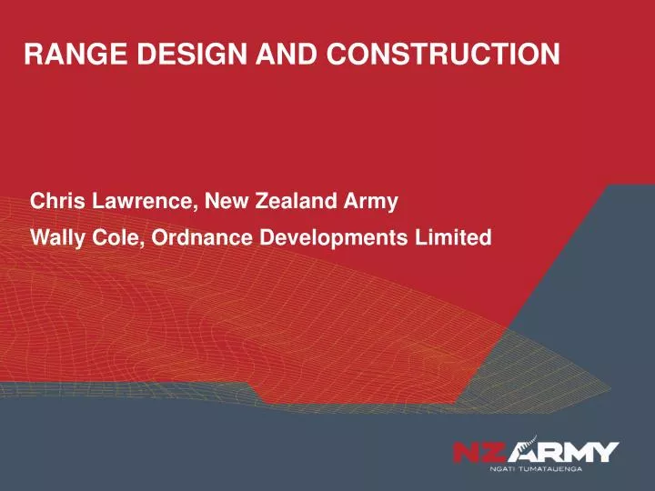range design and construction