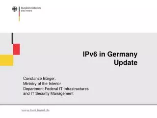 IPv6 in Germany Update