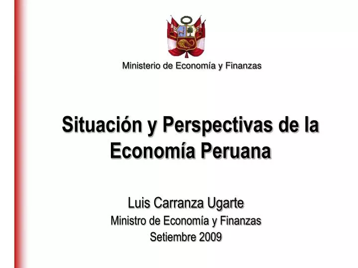 luis carranza ugarte ministro de econom a y finanzas setiembre 2009