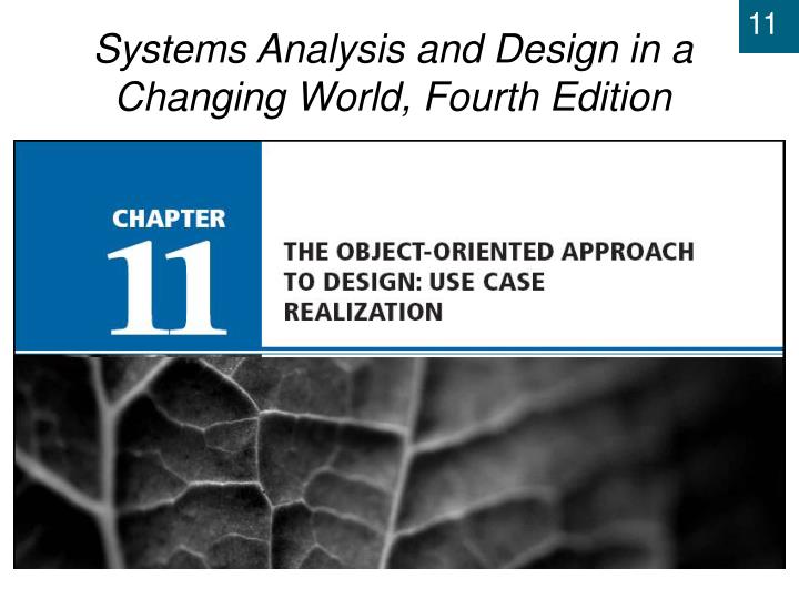 chapter 11 the object oriented approach to design use case realization