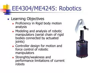 EE4304/ME4245: Robotics