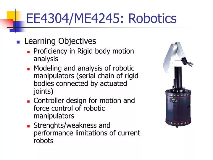 ee4304 me4245 robotics