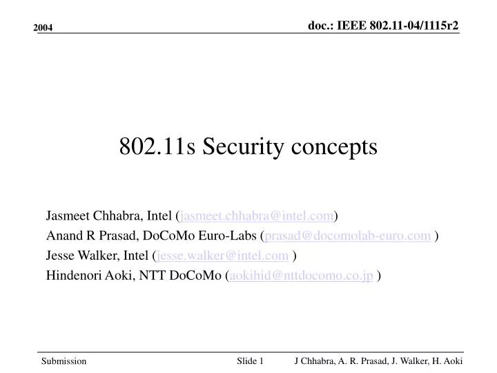 802 11s security concepts
