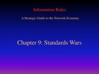 Chapter 9: Standards Wars
