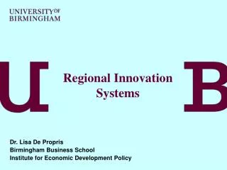 Regional Innovation Systems