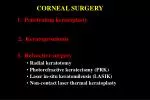 CORNEAL SURGERY - slide 1