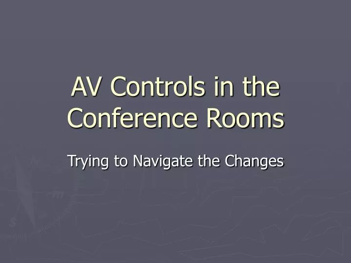 av controls in the conference rooms