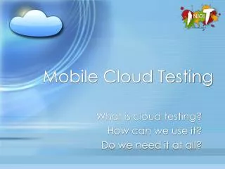 Mobile Cloud Testing