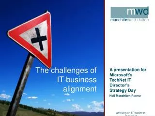 The challenges of IT-business alignment