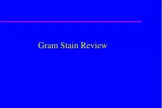 Gram Stain Review