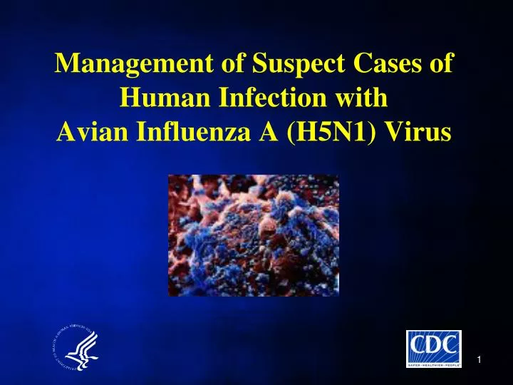 management of suspect cases of human infection with avian influenza a h5n1 virus