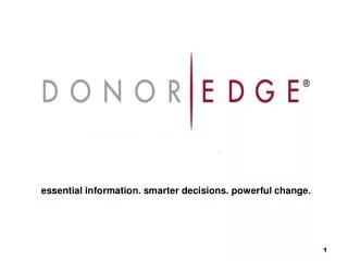 essential information. smarter decisions. powerful change.