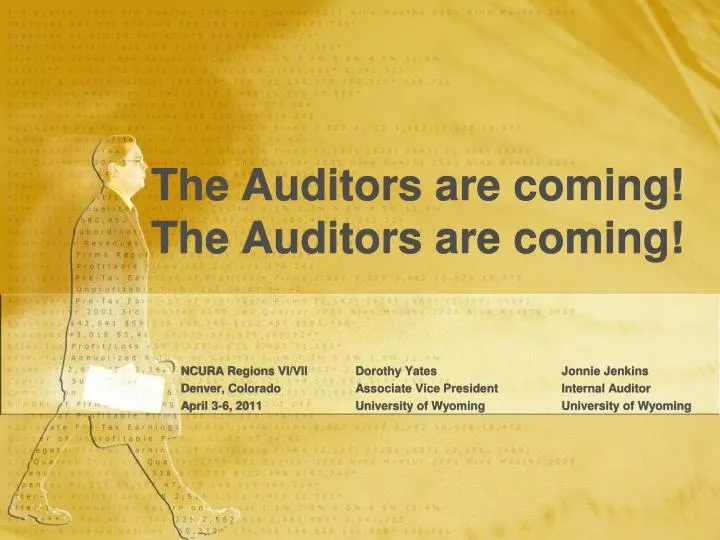 the auditors are coming the auditors are coming