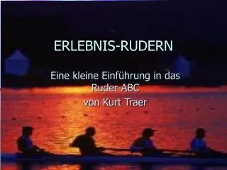 erlebnis rudern