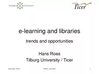 e-learning and libraries