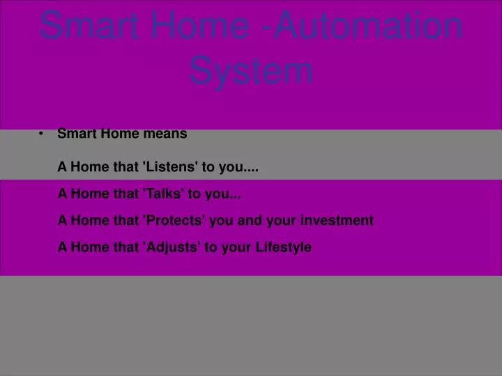 smart home automation system
