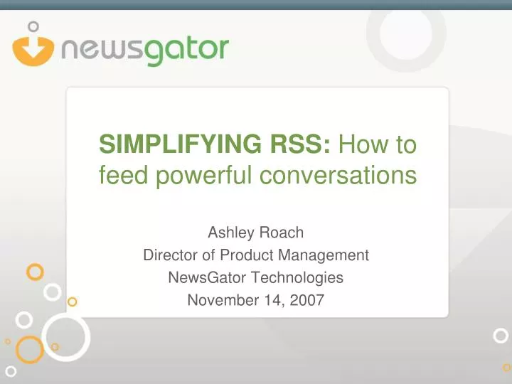 simplifying rss how to feed powerful conversations