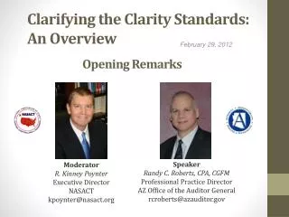 Clarifying the Clarity Standards: An Overview